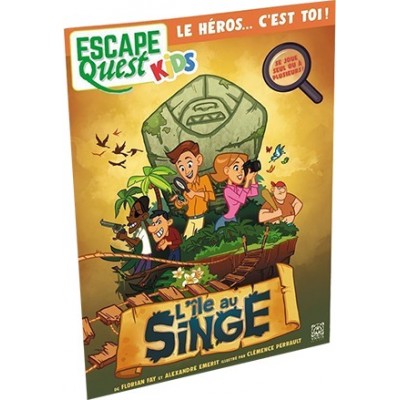 Livre Escape Quest Kids 1 : L'île au Singe 